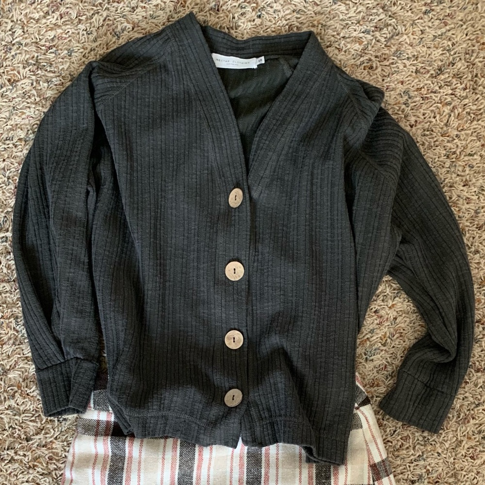Button Down Sweater